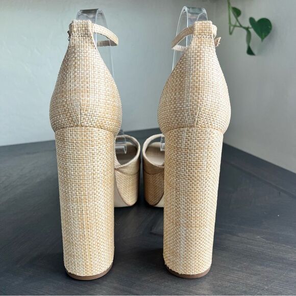 SAM EDELMAN Kori Platform Peep Toe Heels in Beechwood Size 11 NEW - Picture 9 of 17